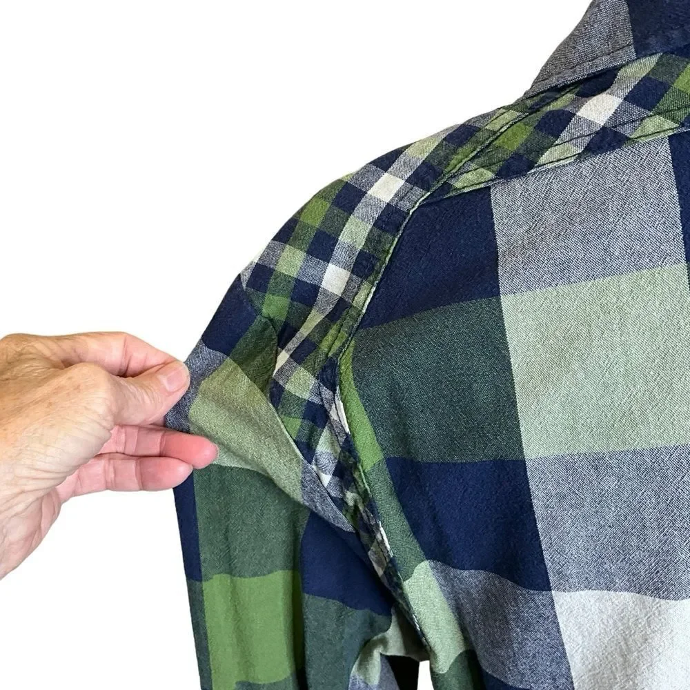 Buffalo David Bitton Woman's Long Sleeve Snap Front Fitted Plaid Shirt Size L - Picture 11 of 14